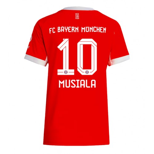Lacne Ženy Futbalové dres Bayern Munich Jamal Musiala #10 2025-26 Krátky Rukáv - Domáci